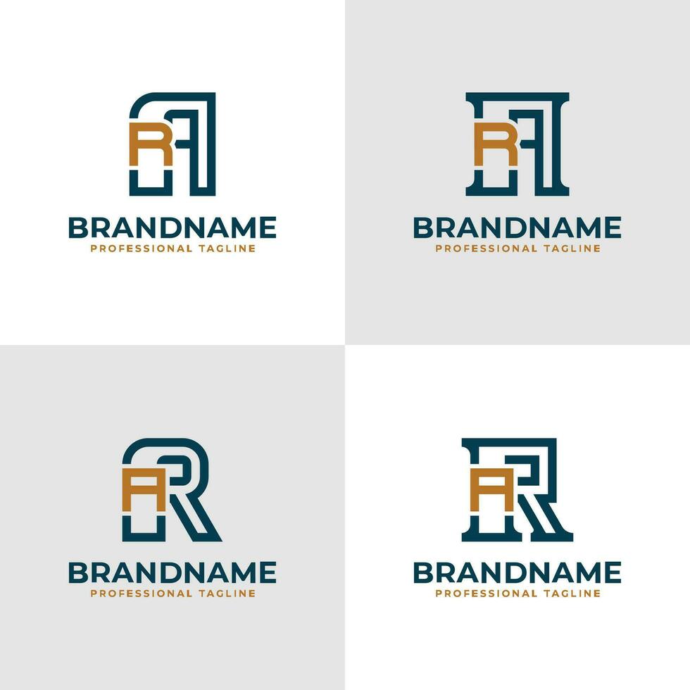 elegant Brief ar und ra Monogramm Logo, geeignet zum Geschäft mit ar oder ra Initialen vektor