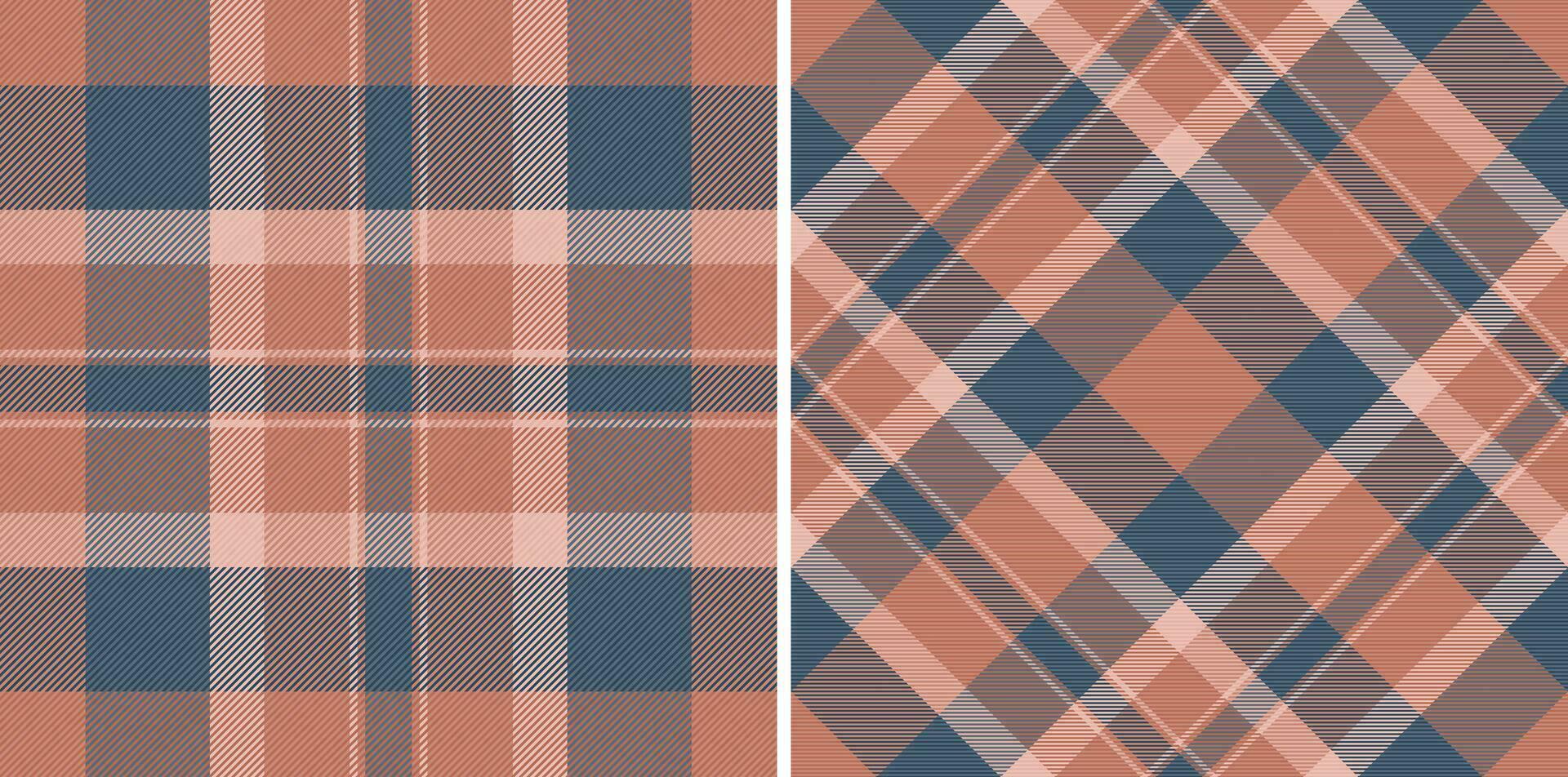 Tartan Stoff prüfen von Muster Textil- nahtlos mit ein Textur Plaid Hintergrund Vektor. vektor