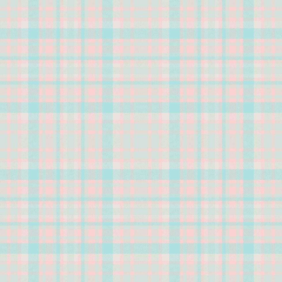 Muster Stoff Textur von Vektor Plaid prüfen mit ein nahtlos Hintergrund Tartan Textil.