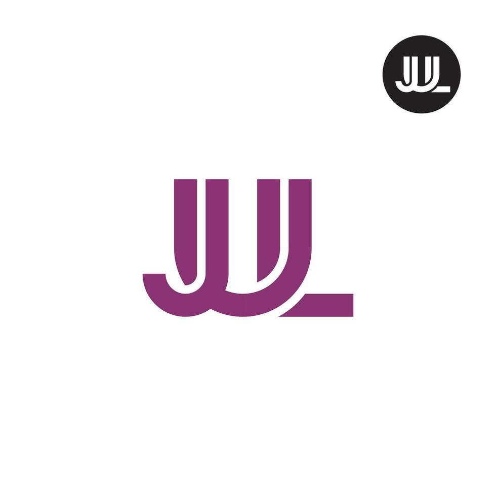 brev juli monogram logotyp design vektor