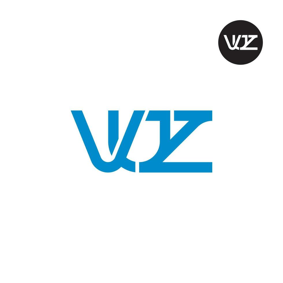 brev vuz monogram logotyp design vektor