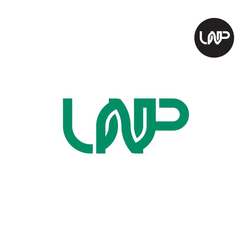 brev unp monogram logotyp design vektor