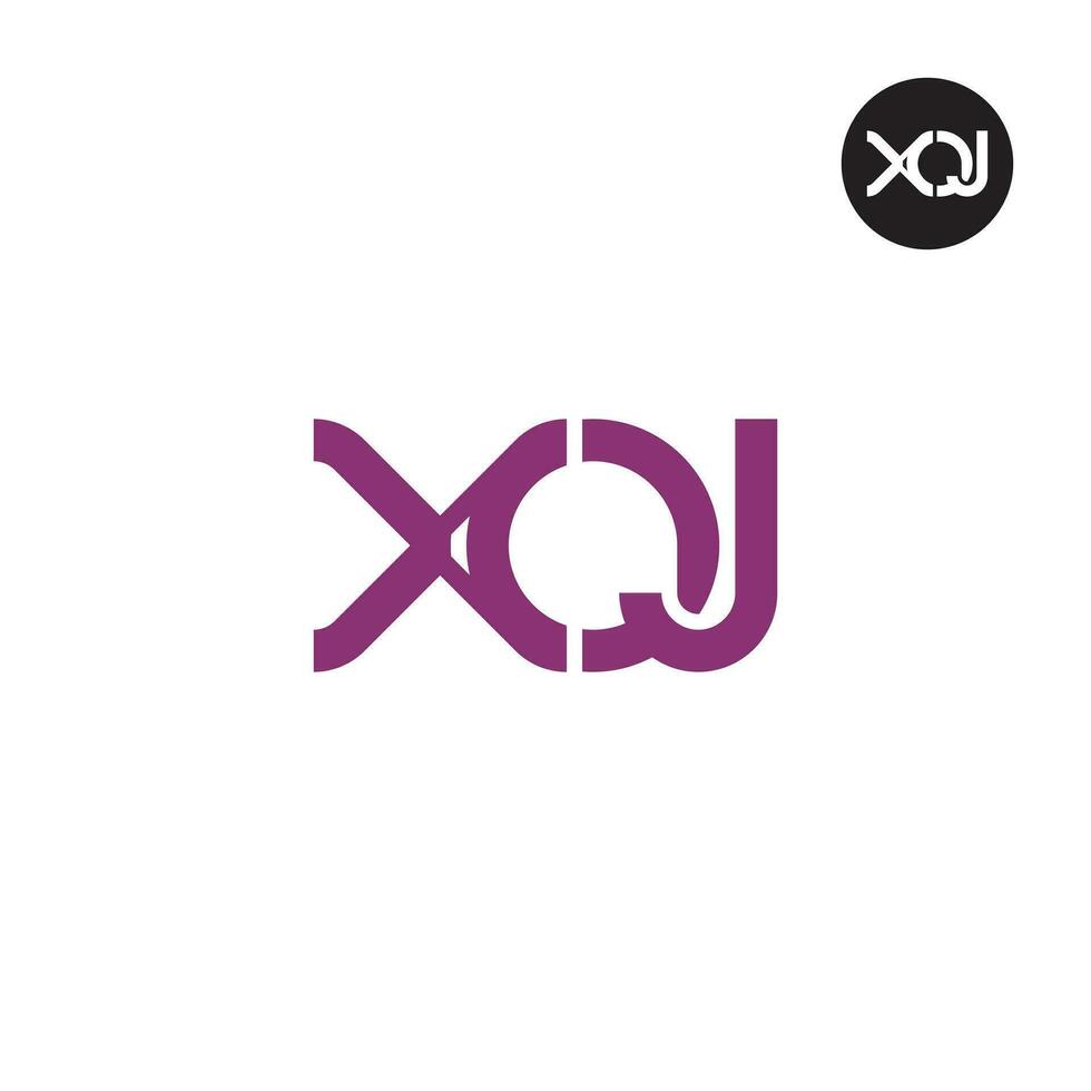 brev xoj monogram logotyp design vektor