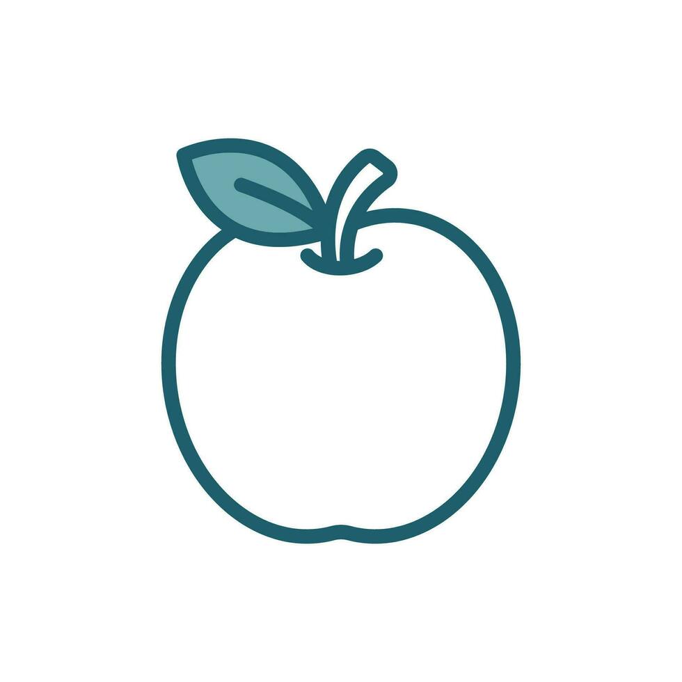 Apfel Obst Symbol Vektor Design Vorlage einfach und sauber
