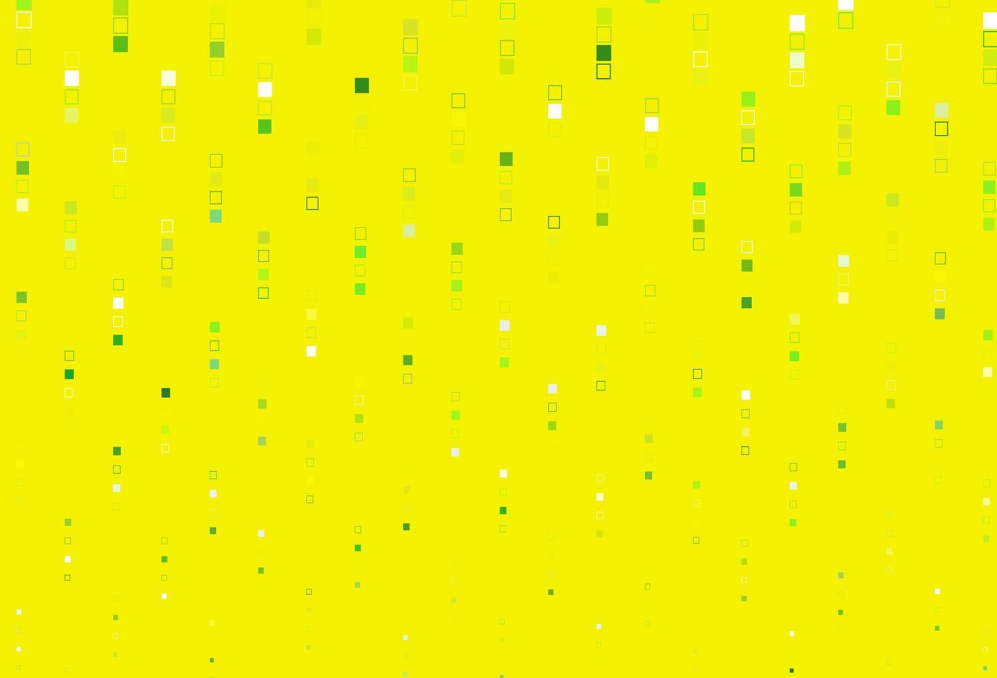 ljusgrönt, gult vektormönster med kristaller, rektanglar. vektor