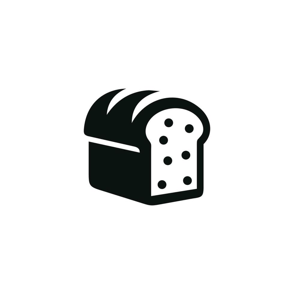 bröd ikon isolerat på vit bakgrund vektor