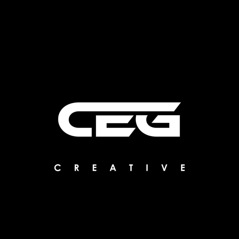 ceg Brief Initiale Logo Design Vorlage Vektor Illustration