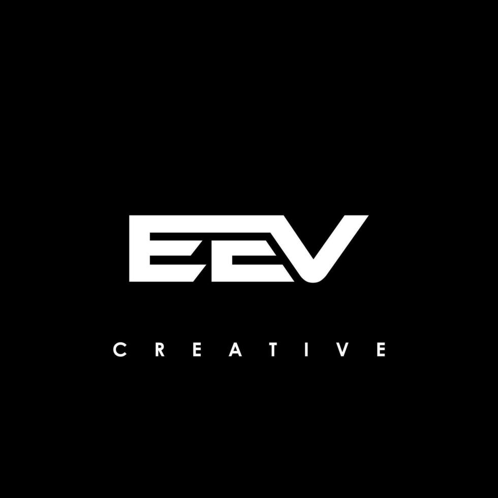 ev Brief Initiale Logo Design Vorlage Vektor Illustration