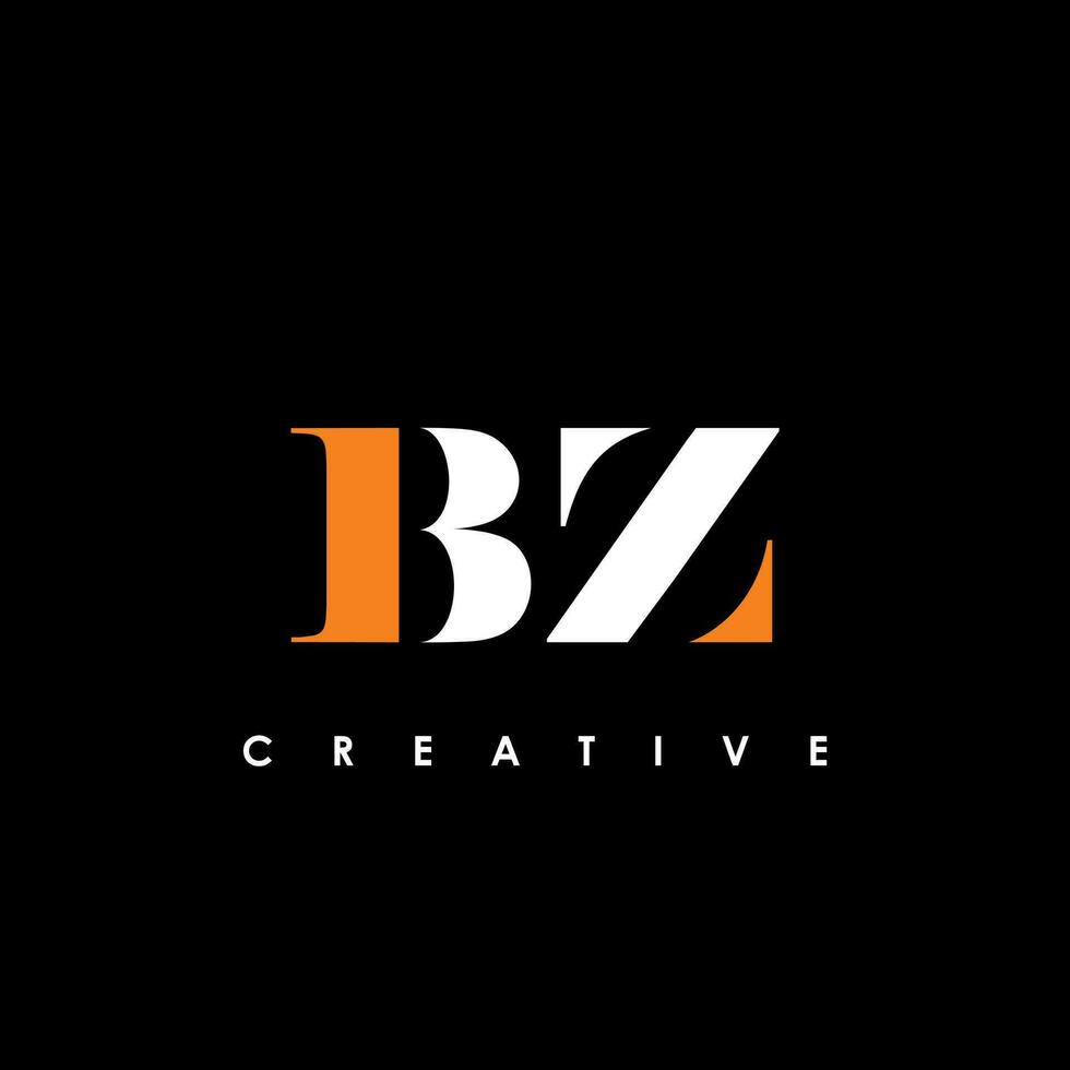 bz Brief Initiale Logo Design Vorlage Vektor Illustration