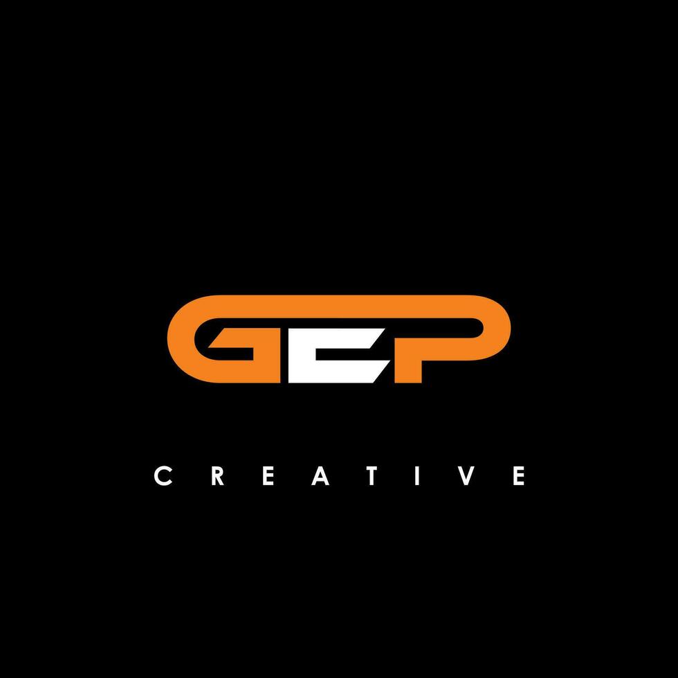 gep Brief Initiale Logo Design Vorlage Vektor Illustration