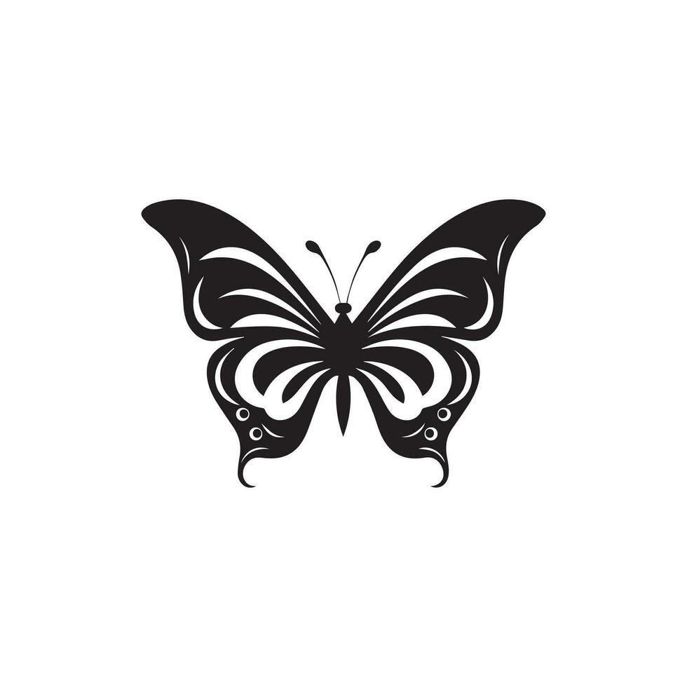 Schmetterling Symbol Vektor Illustration. Vorlage Design.