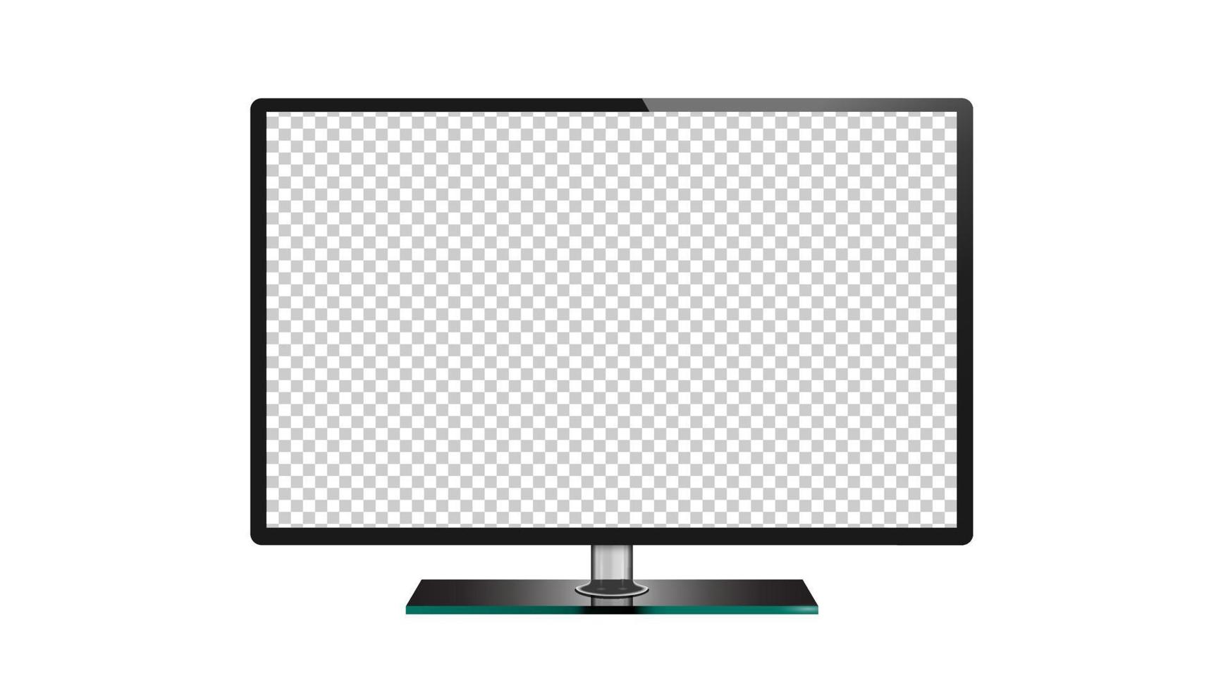 TV-Flachbild-LCD, Plasma, LED-TV-Monitor isoliert vektor