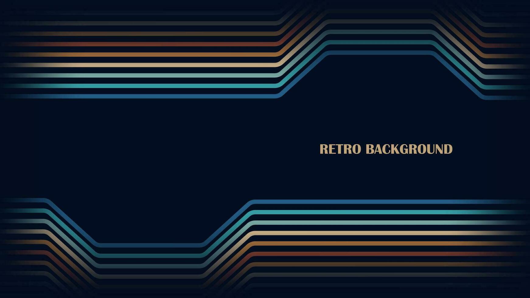 Vektor retro Hintergrund mit minimalistisch Jahrgang Linie