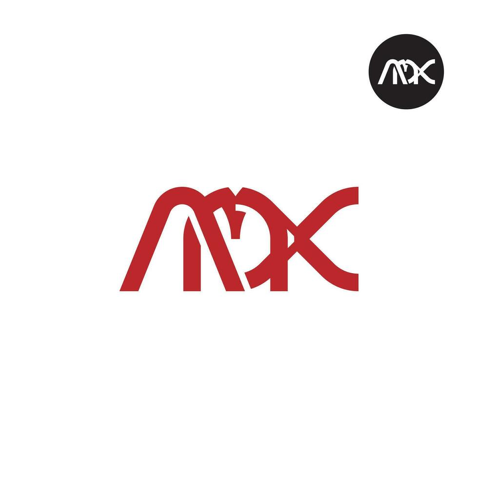Brief amx Monogramm Logo Design vektor