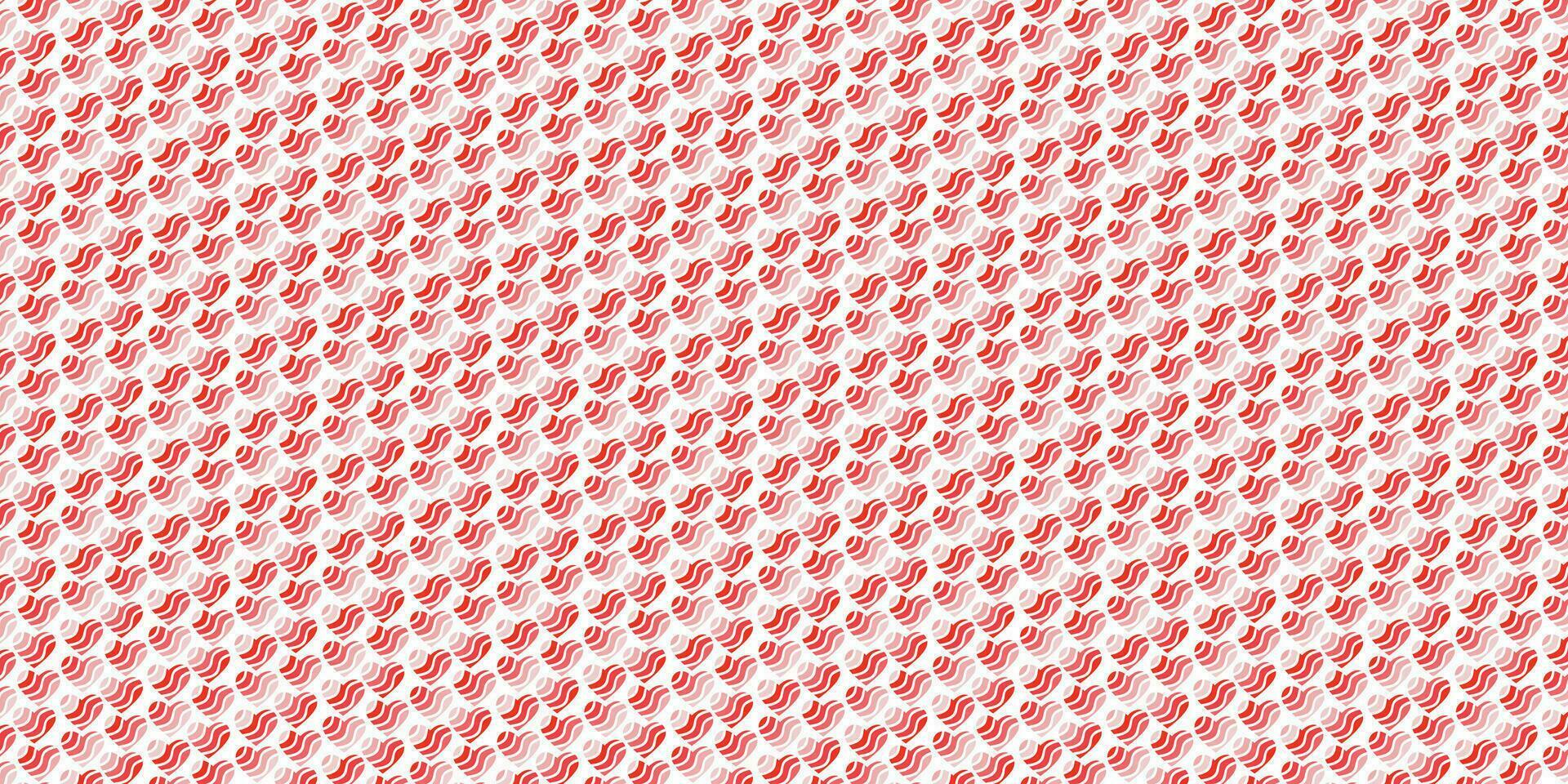 einfach Rosa rot Herzen nahtlos Muster. Valentinsgrüße Tag Hintergrund. eben Design endlos chaotisch Textur gemacht von winzig Herz Silhouetten auf Weiß Hintergrund vektor