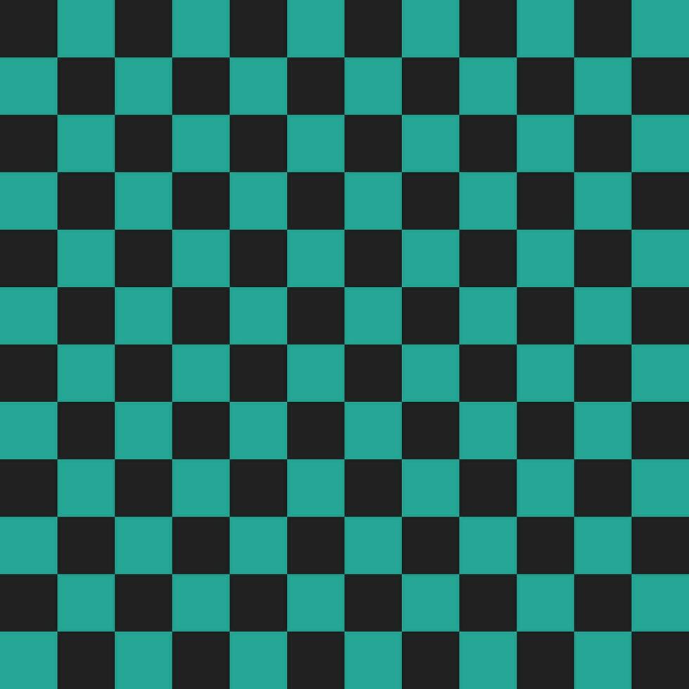 grön och svart checker mönster. checker sömlös mönster vektor. checker mönster. dekorativ element, golv kakel, vägg kakel, badrum kakel, simning slå samman kakel. vektor