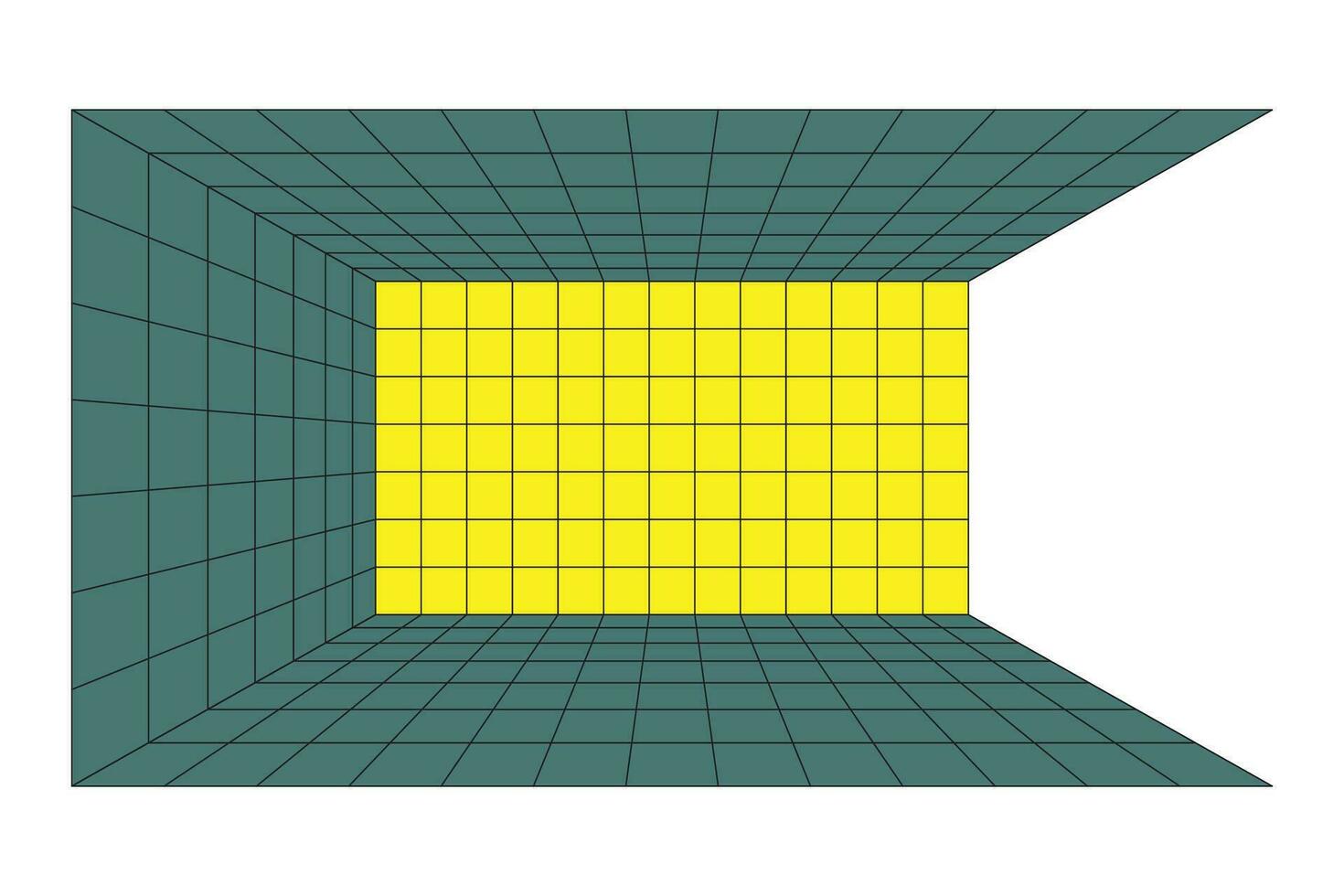 perspektiv rutnät rum bakgrund vektor illustration.