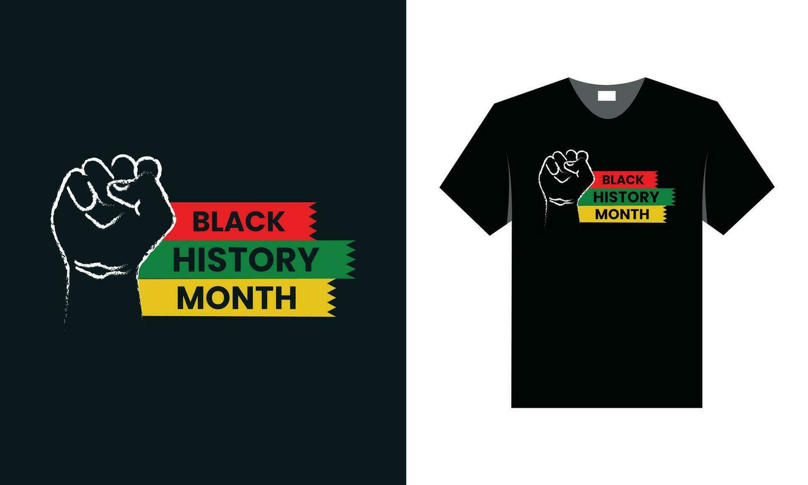 bäst t skjorta design för svart historia månad vektor