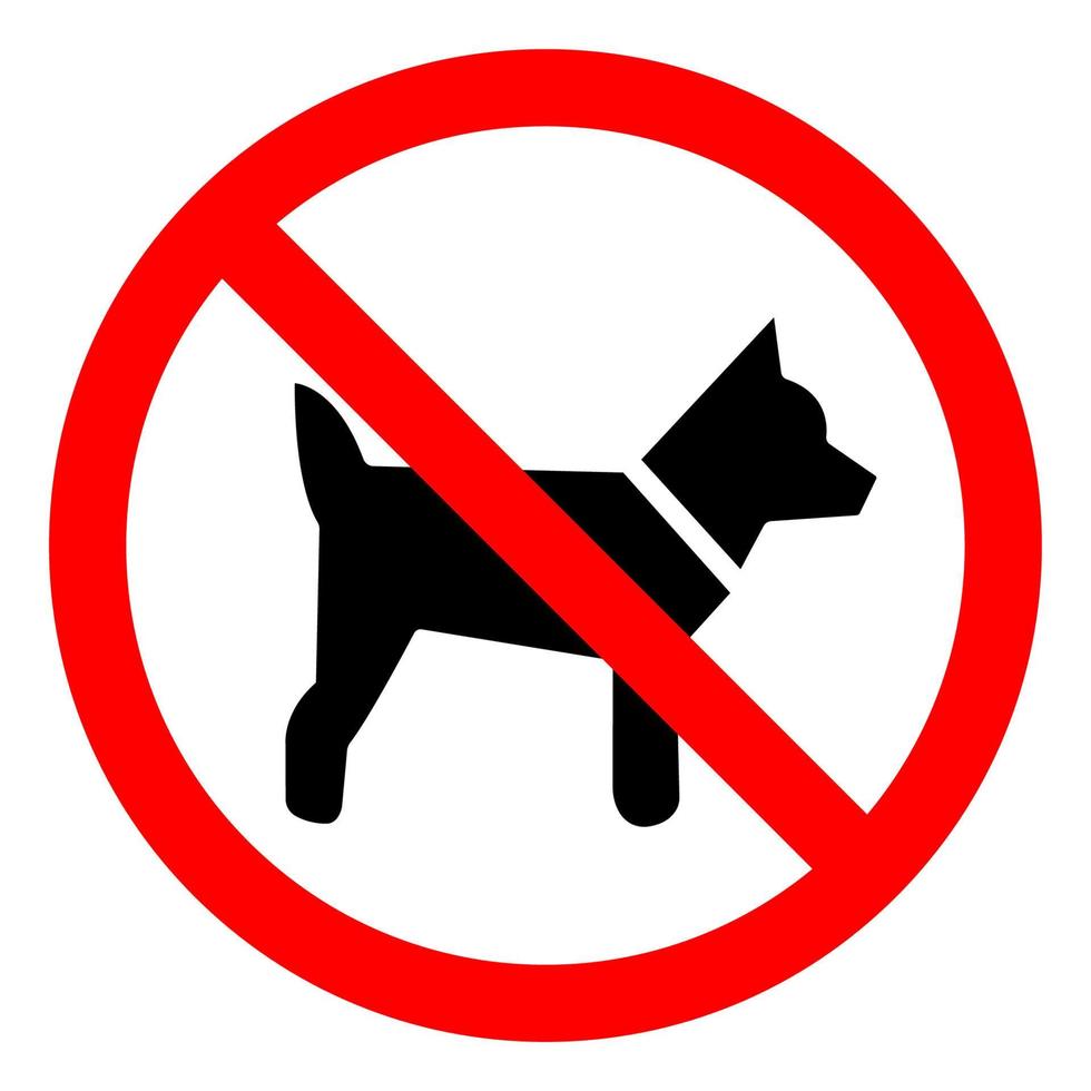 kein Hundesymbol vektor