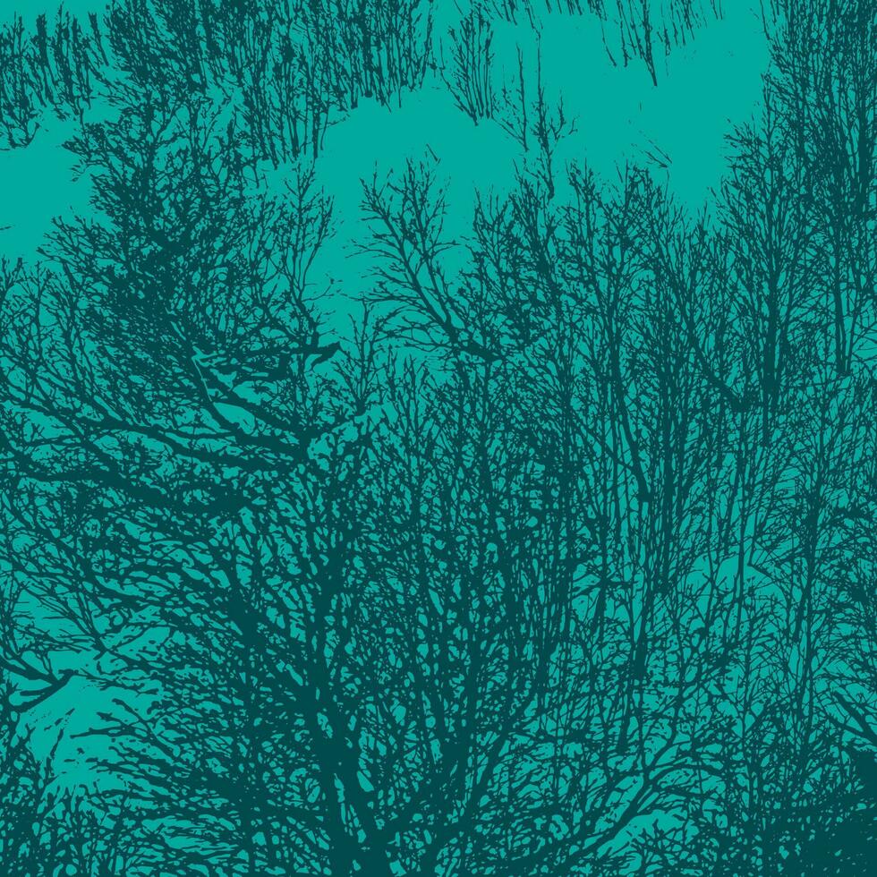 Winter Bäume Silhouetten auf ein Blau Hintergrund. Vektor Illustration zum Ihre Design