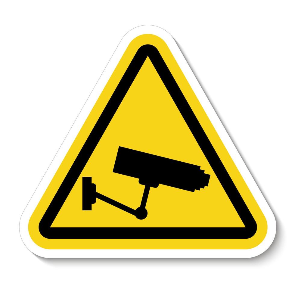 videoövervakningsikon. CCTV -kamera. vektor