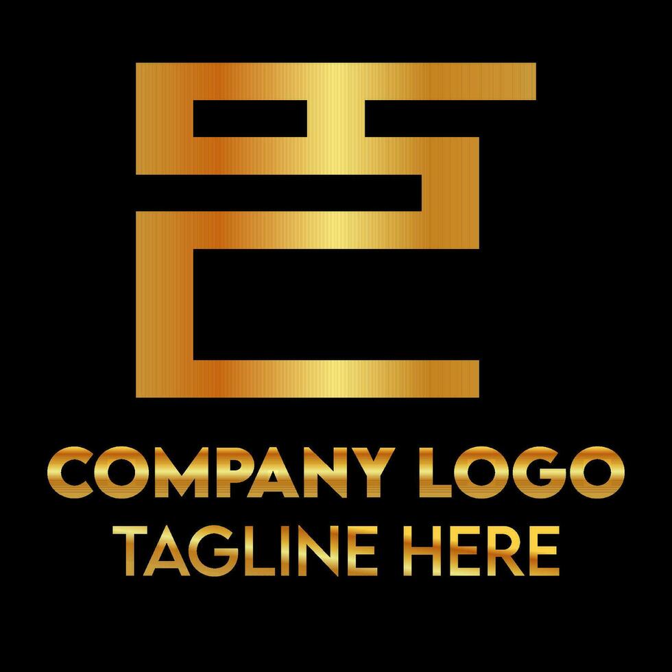 Luxus golden Farbe Linie Brief h Grafik Alphabet Symbol zum geometrisch Logo golden Geschäft vektor