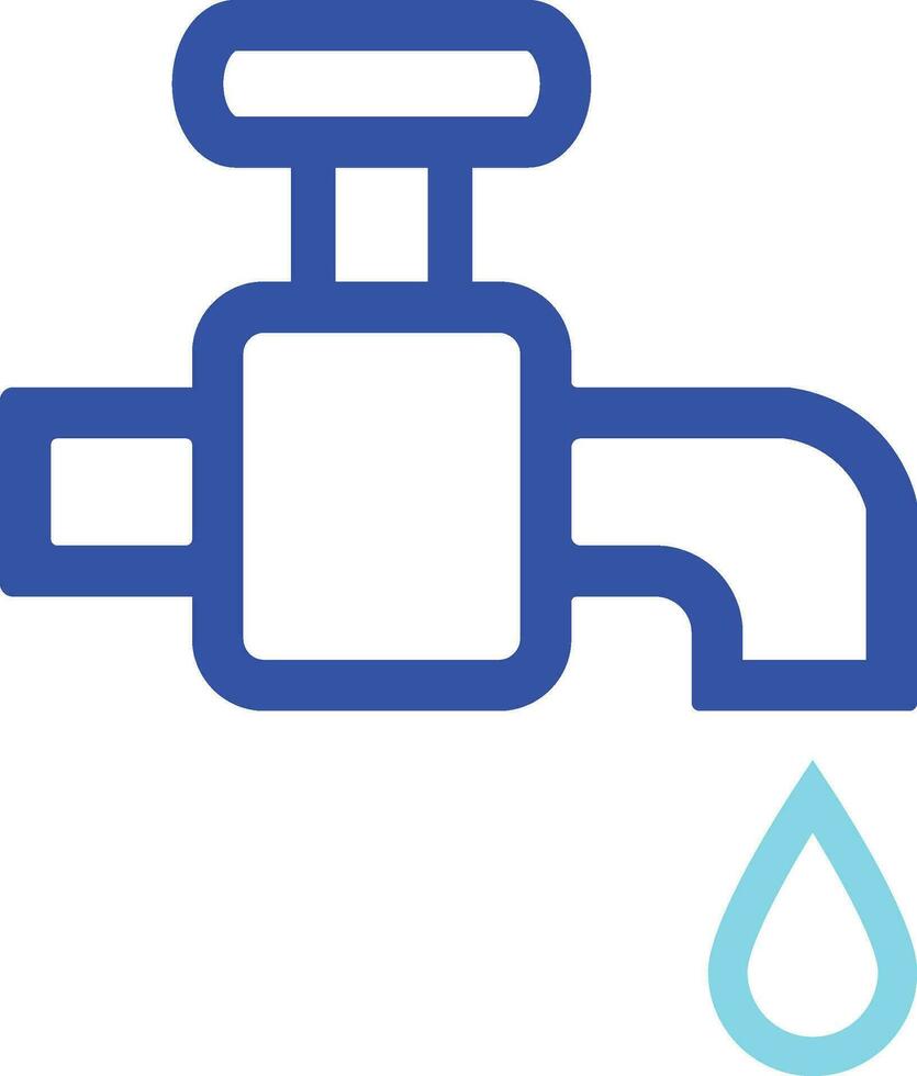 Wasser Zuhause sinken Wasserhahn Symbol vektor