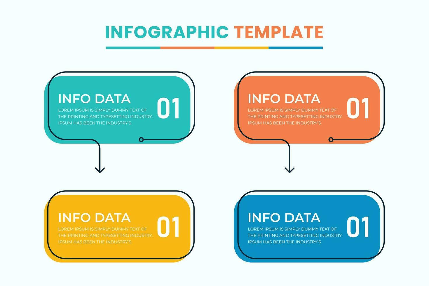 vektor pil infographic design för företag begrepp kan vara Begagnade för presentation banderoller.