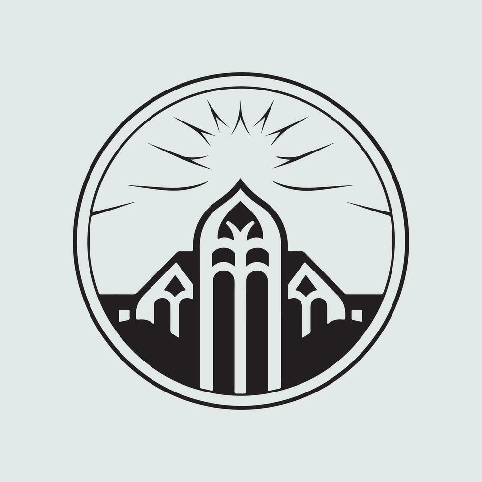 kyrka logotyp vektor bilder