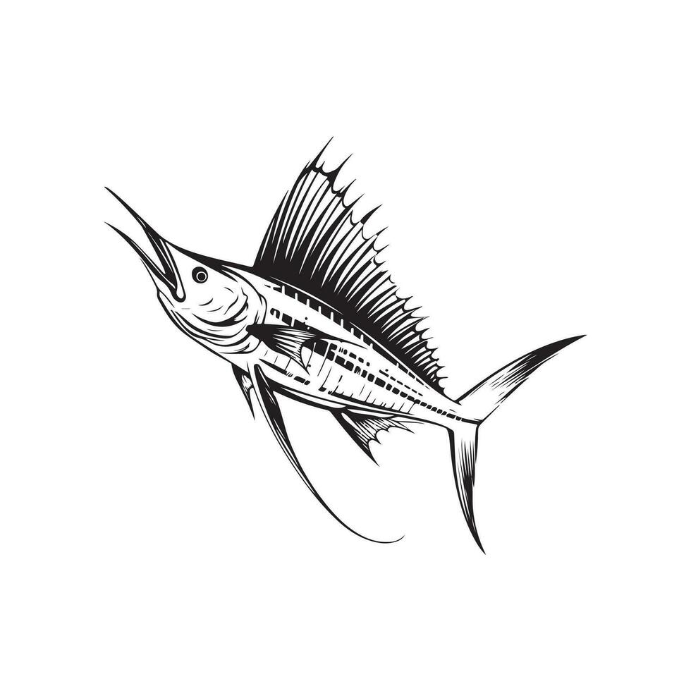 Svärdfisk fisk vektor konst, ikoner, och grafik