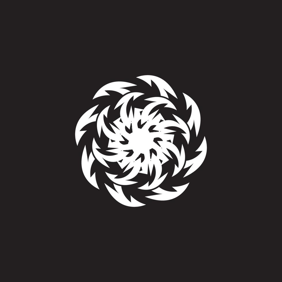 schwarzes tribal tattoo symbol illustration vektor