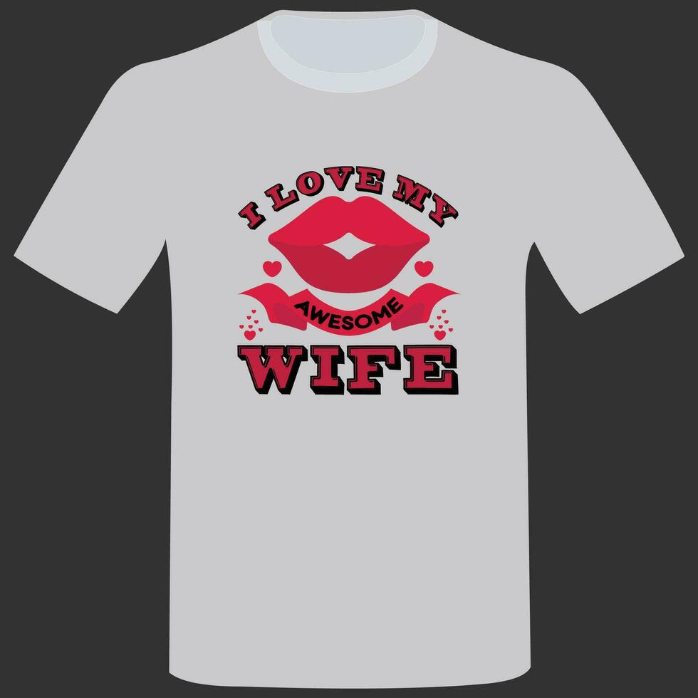 Valentinstag-T-Shirt vektor