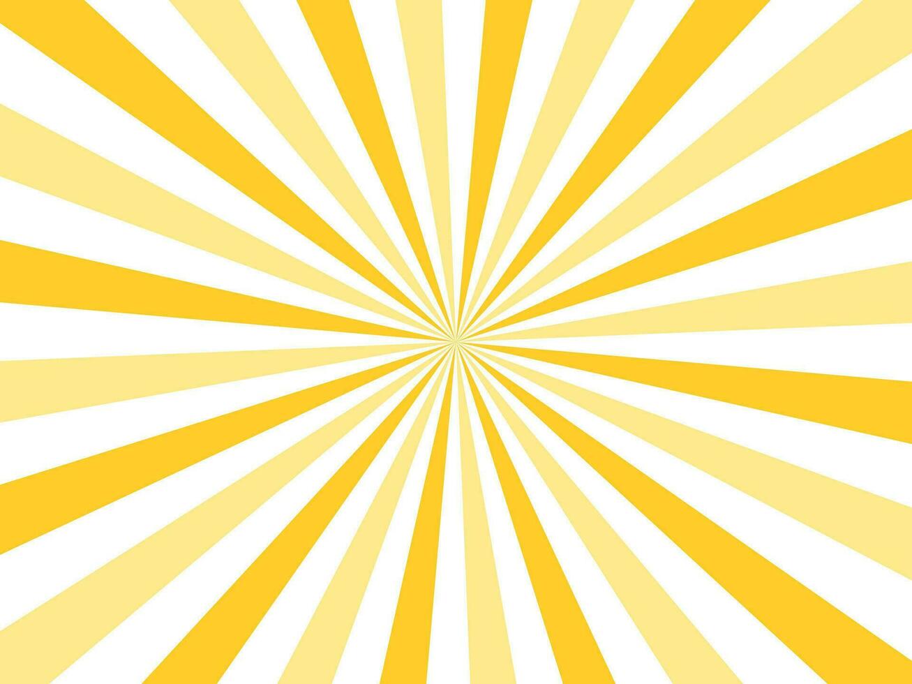 gul och vit solstråle, solstråle, bakgrund, mall med kopia Plats vektor