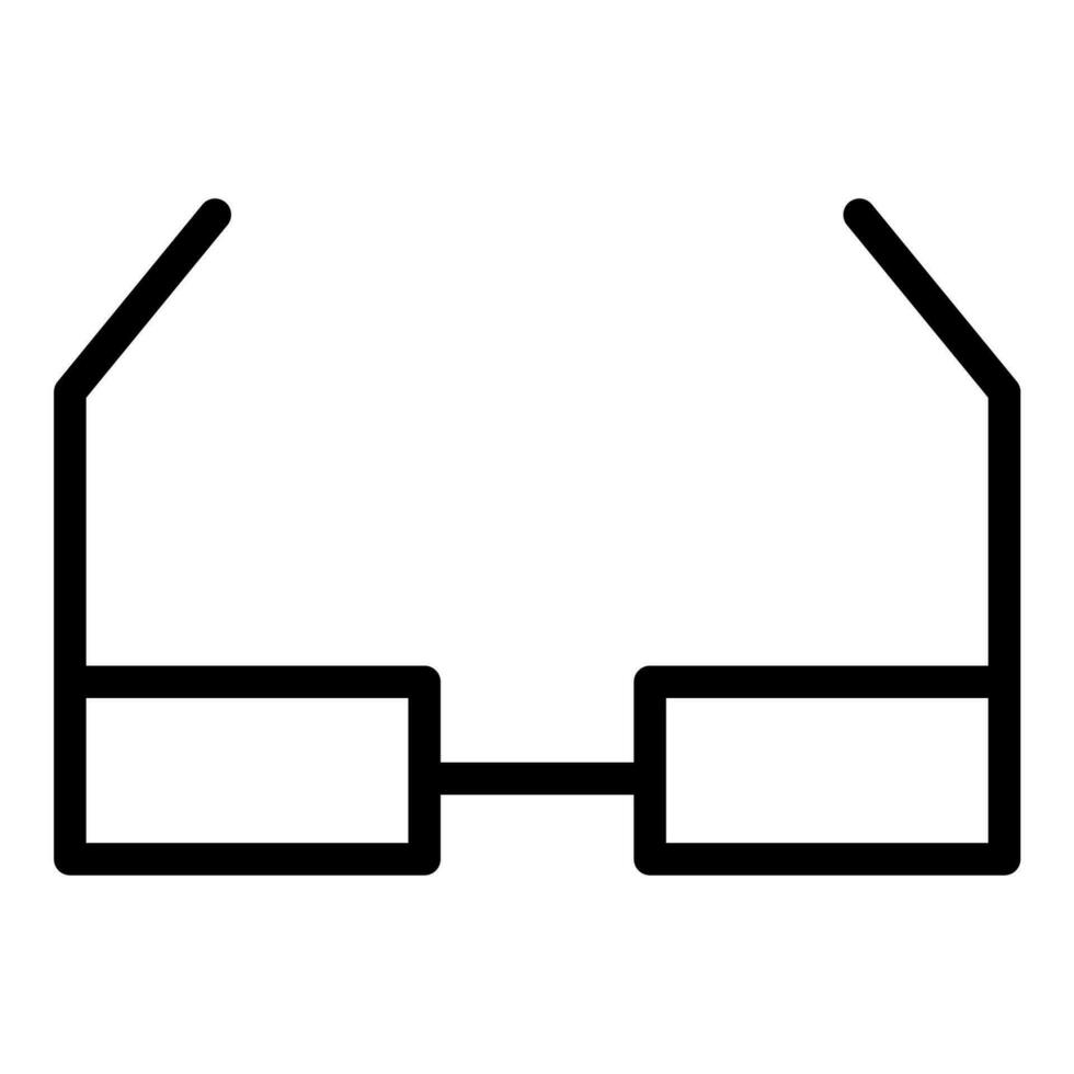 Sonnenbrille Symbol oder Logo Illustration Gliederung schwarz Stil vektor