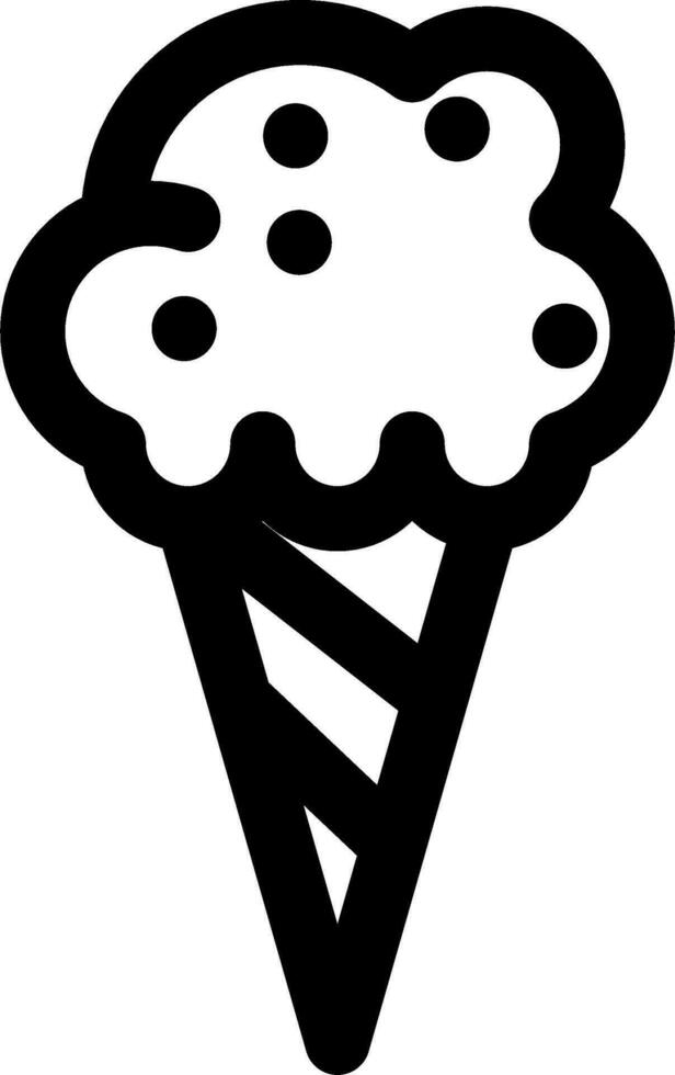 Eis Sahne Kegel Symbol Vektor