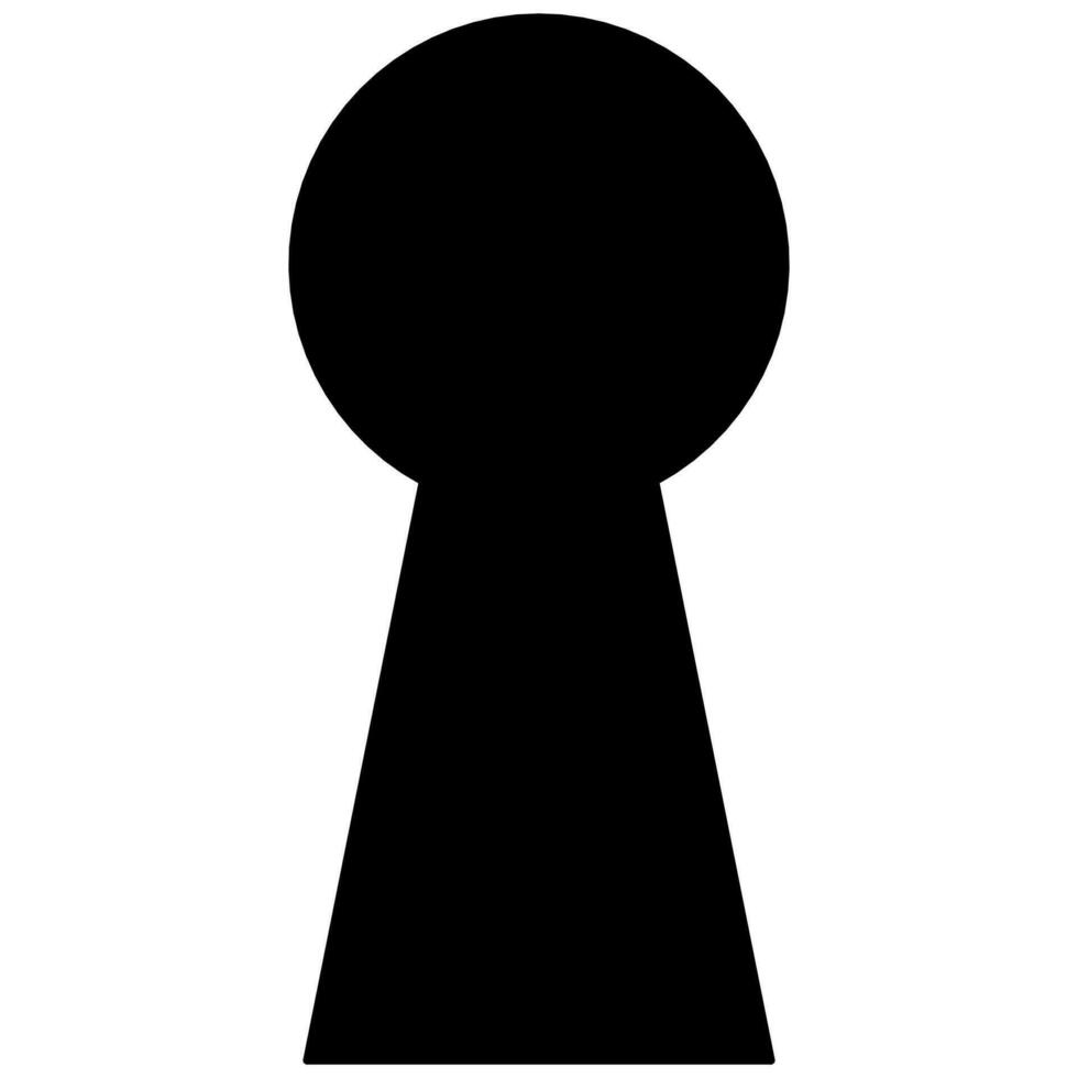 Schlüssel Loch Symbol Taste vektor