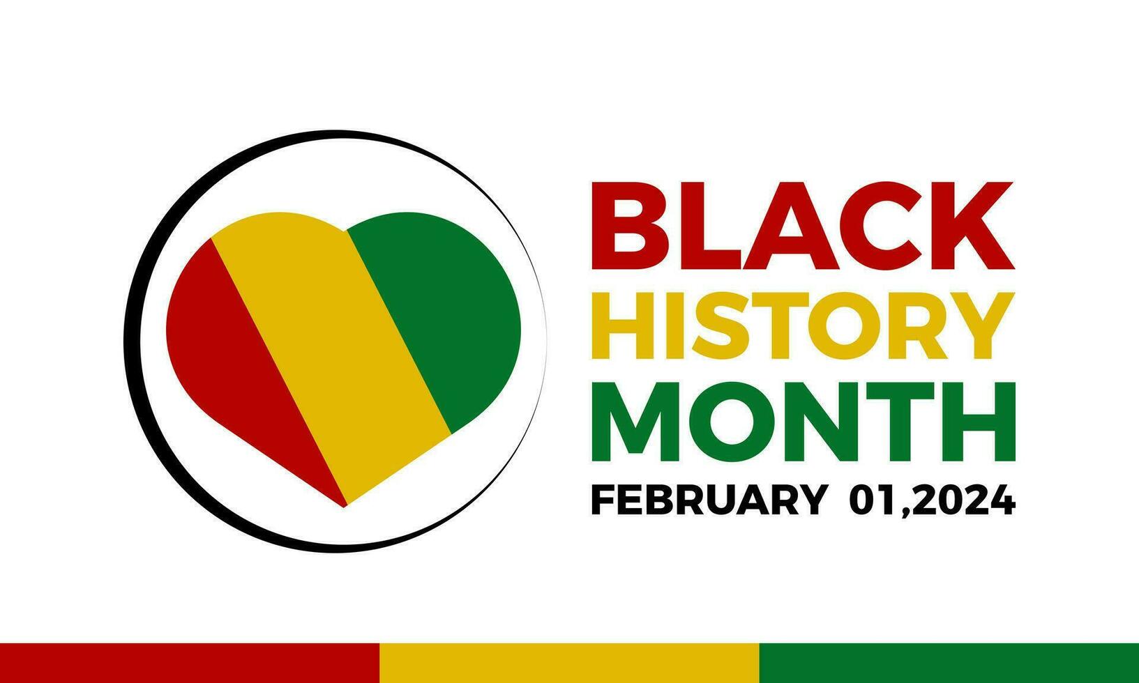 svart historia månad fira. afrikansk amerikan historia. berömd årlig i februari. svart, röd, gul, grön Färg baner bakgrund. vektor