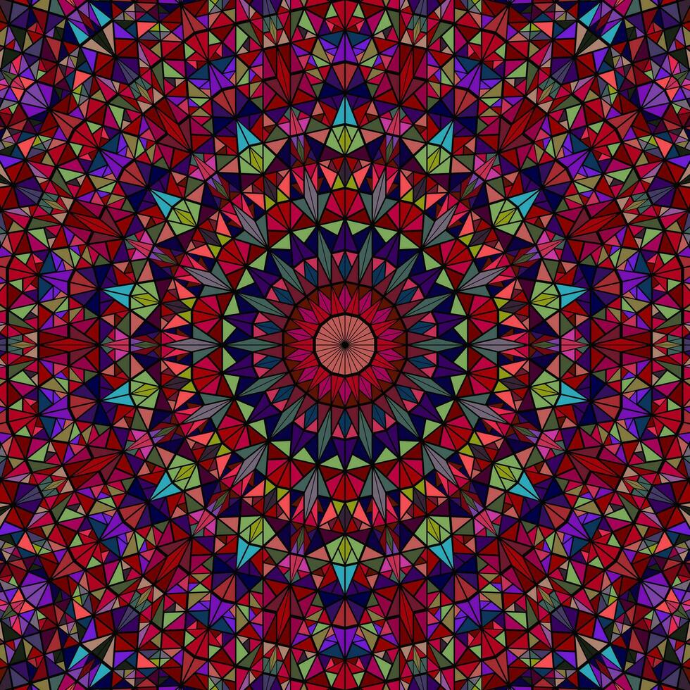 dynamisk färgrik runda mönster mandala bakgrund - cirkulär abstrakt vektor grafisk design