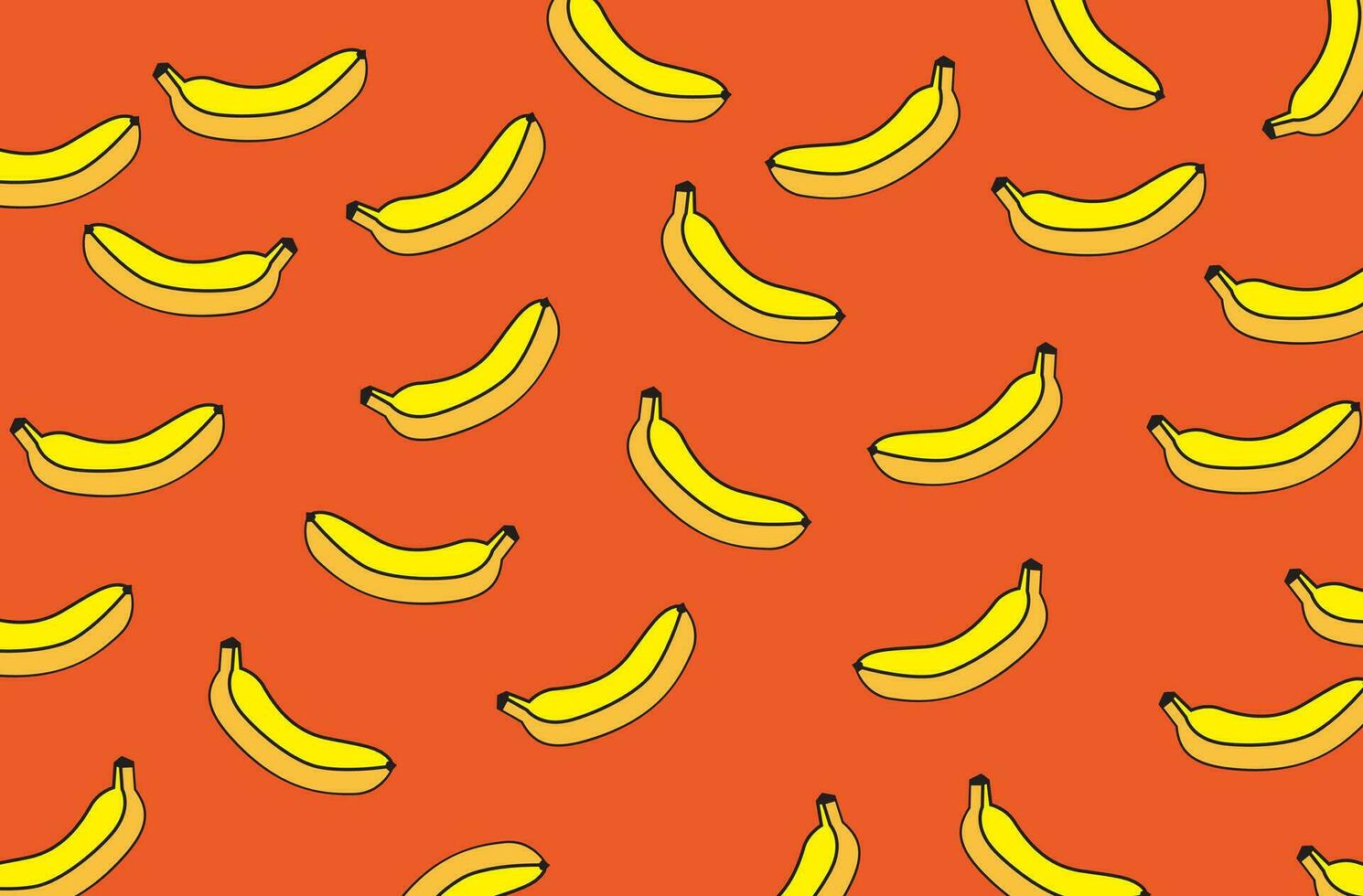 abstrakt Sommer- Bananen Muster Vektor Hintergrund