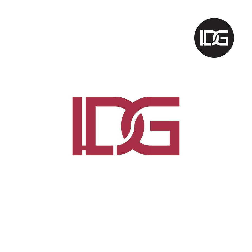 Brief ldg Monogramm Logo Design vektor