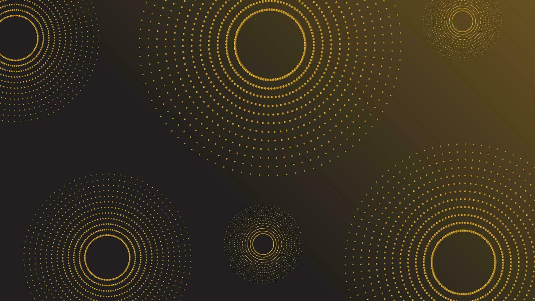 abstrakt Gradient golden Punkt Muster Vektor Hintergrund