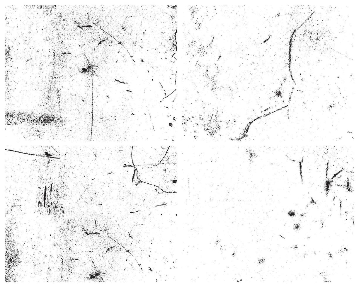 rostige und zerkratzte Eisenstruktur. Rost und Schmutz überlagern Schwarz-Weiß-Textur. vektor