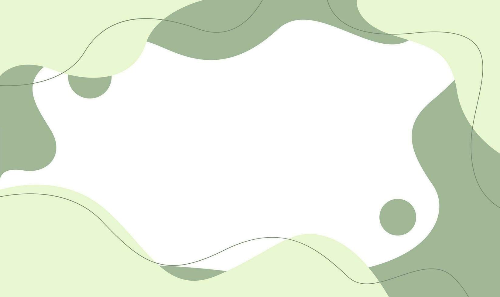 abstrakt Vektor Hintergrund mit Grün wellig organisch Formen und Linien. geeignet zum Abdeckungen, Poster, Karten, Vorlagen, Banner, und Andere