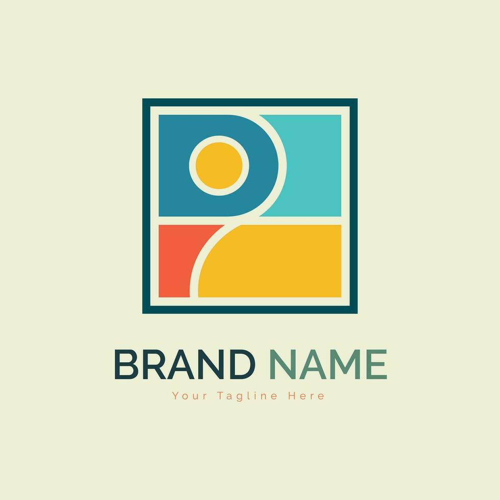 modern former geometri logotyp mall design vektor för varumärke eller företag och Övrig