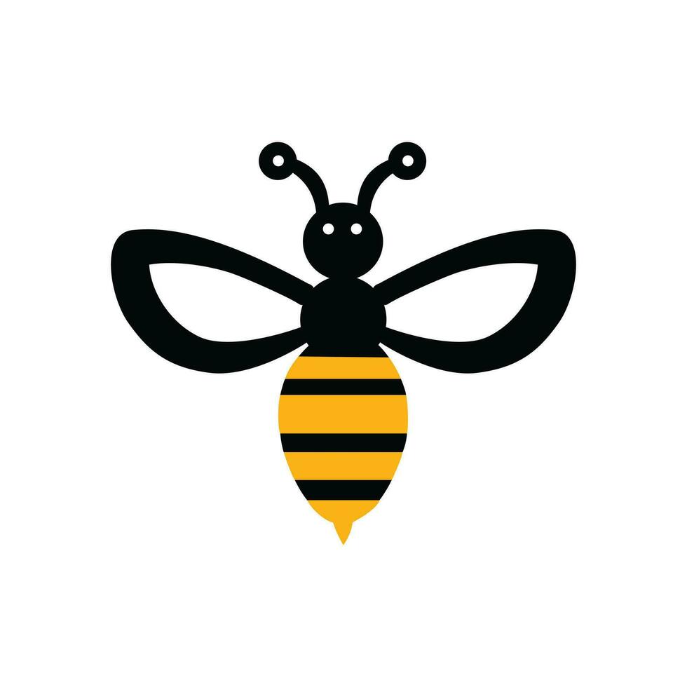 ein schwarz und Gelb Biene vektor