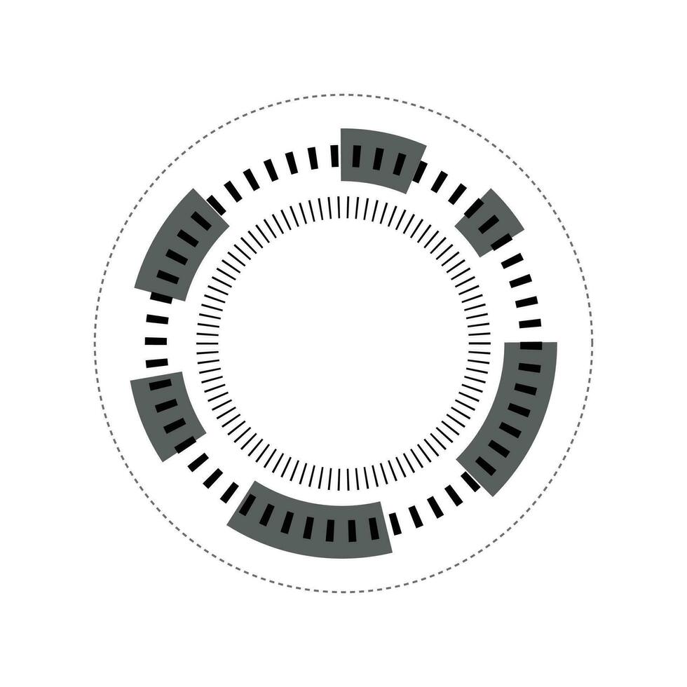 vektor teknologi cirkel ai, abstrakt vektor dator syn design