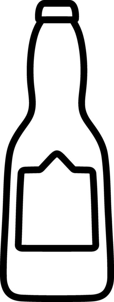öl ikon öl glas flaska vin vektor illustration