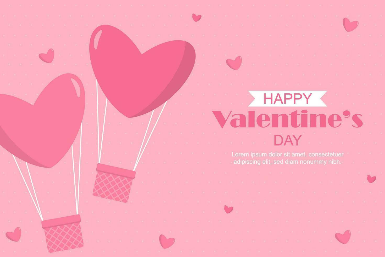 glücklich Valentinstag Tag Hintergrund Vektor Design