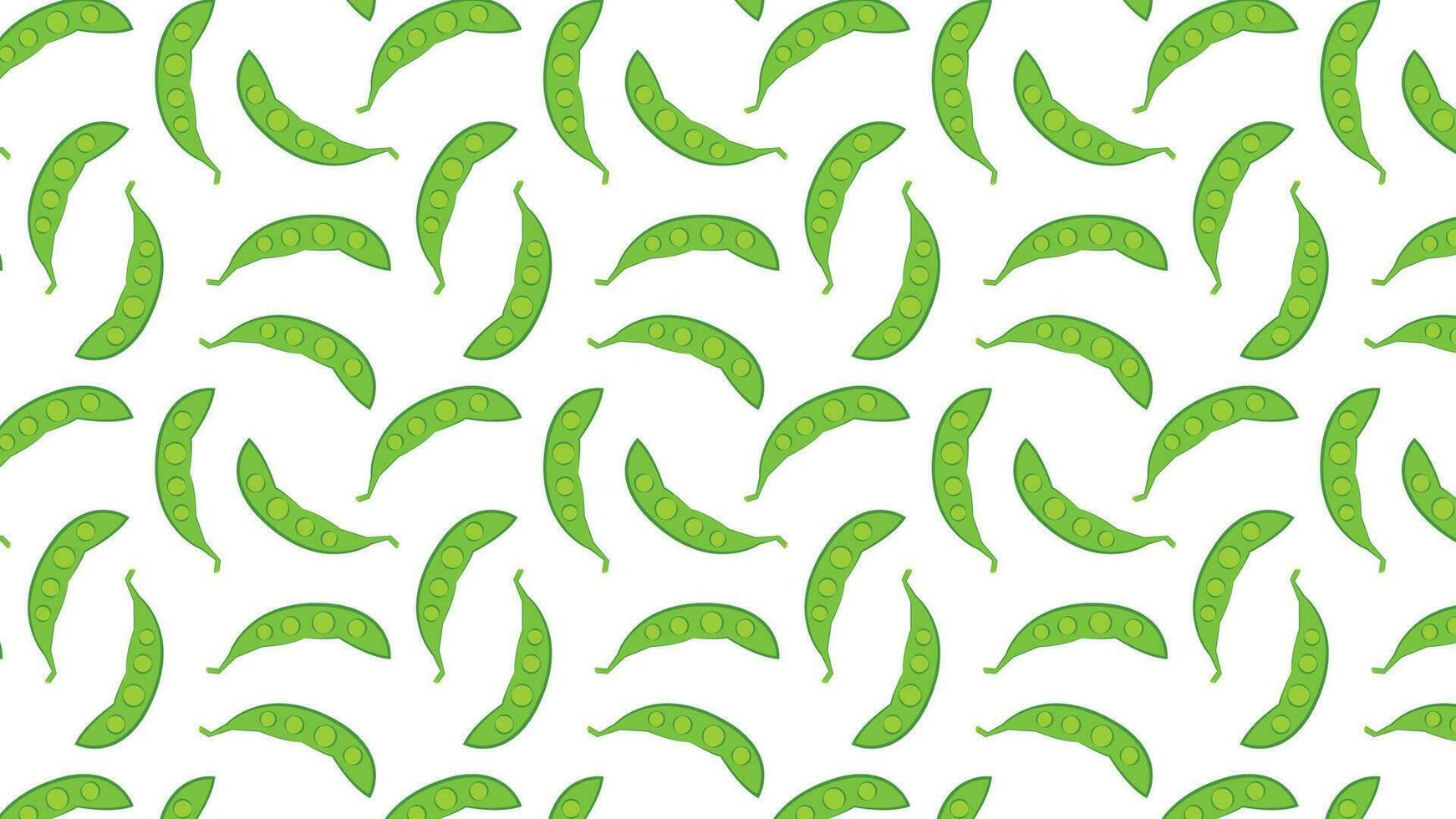 Vektor der grünen Erbsen auf weißem Hintergrund. Symbolvektor für grüne Erbsen. Logo Design.