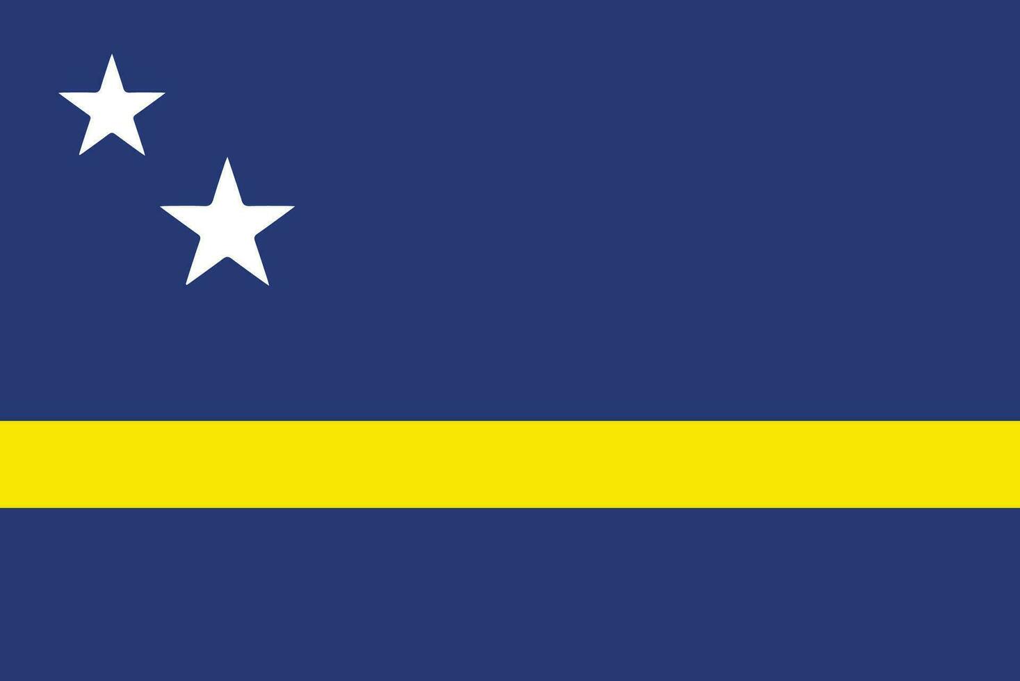 Flagge von curacao.national Flagge von Curacao vektor